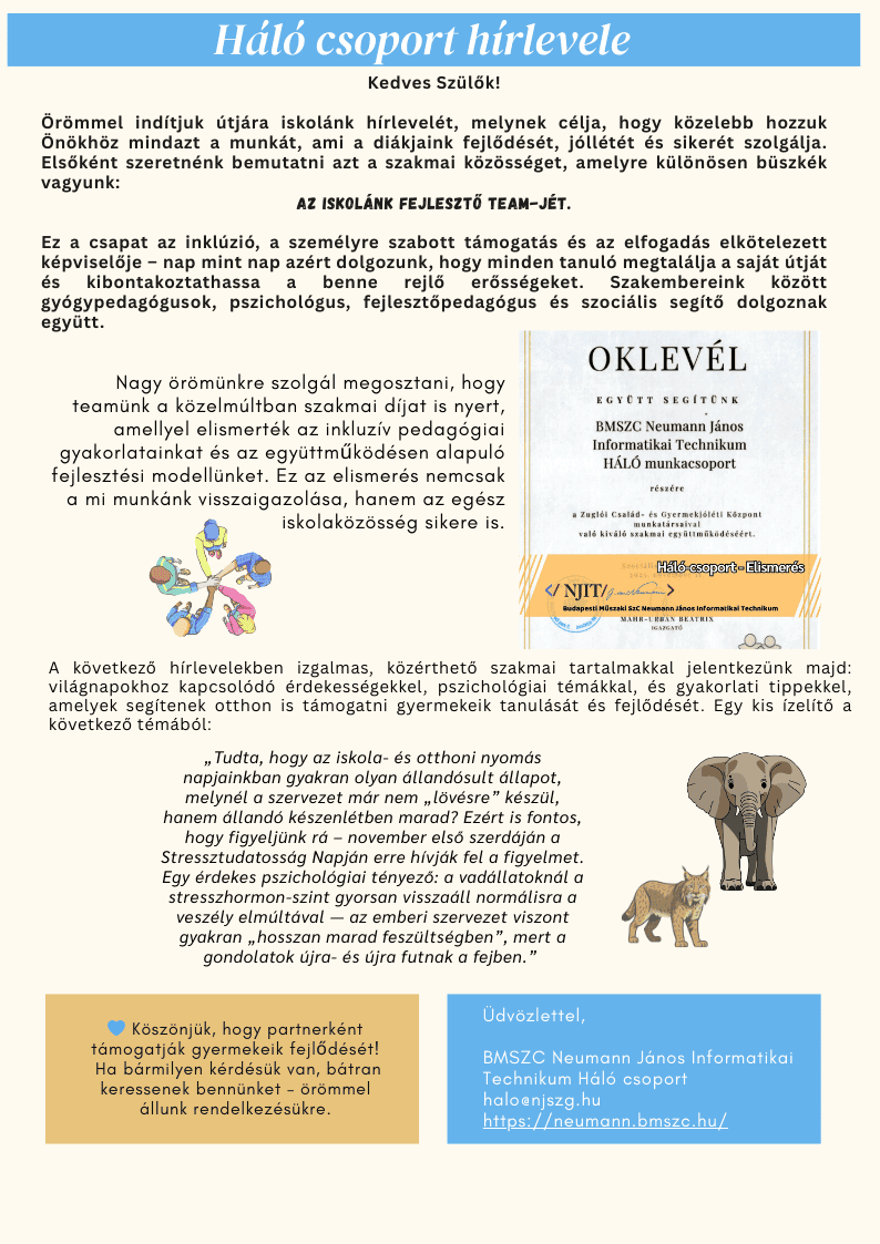 hirlevel 1. szam