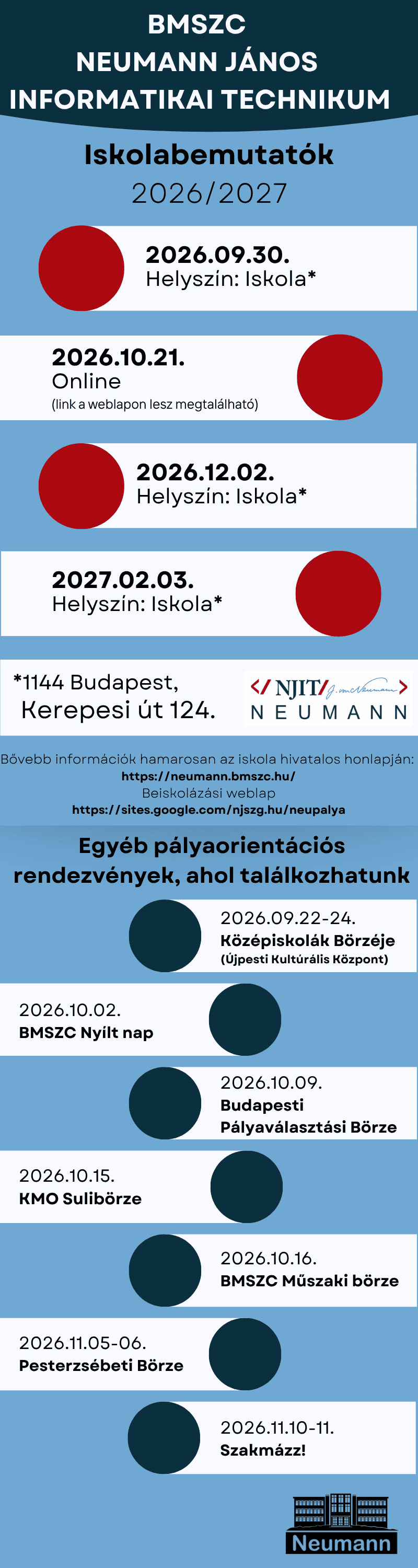iskolabemutato felsorolás