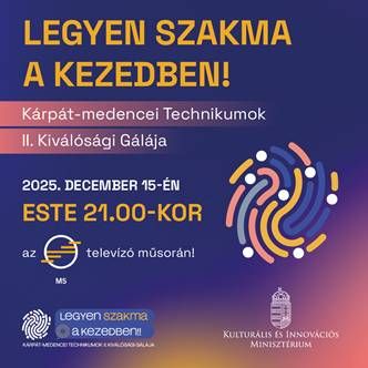 Technikumok kiválósági gálája flyer