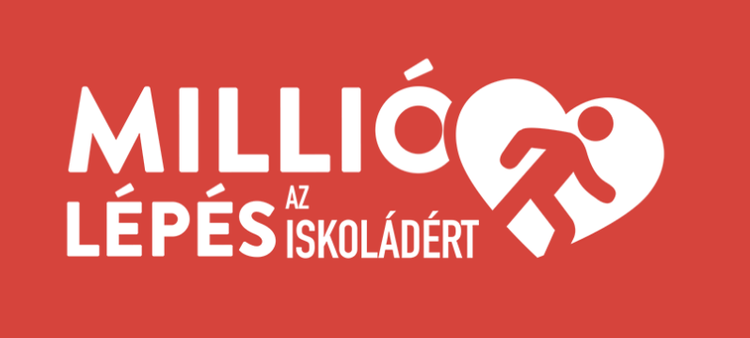 millió lépés az iskoládért logo